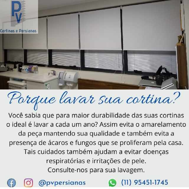 Lavagem de persianas