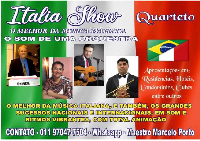 Foto 1 - Banda italiana- italia / show-quarteto- em sua casa